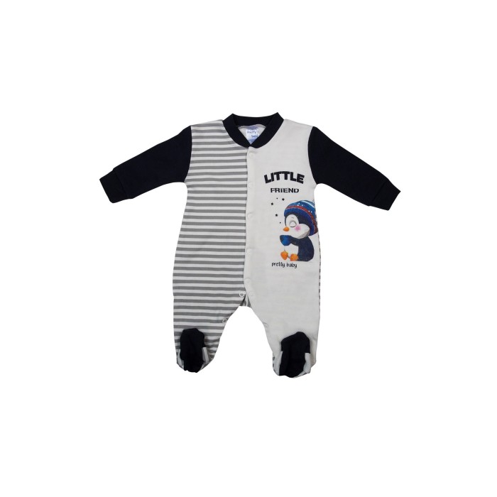 Βρεφικό Βαμβακερό Φορμάκι Little Friend Χειμερινό Pretty Baby