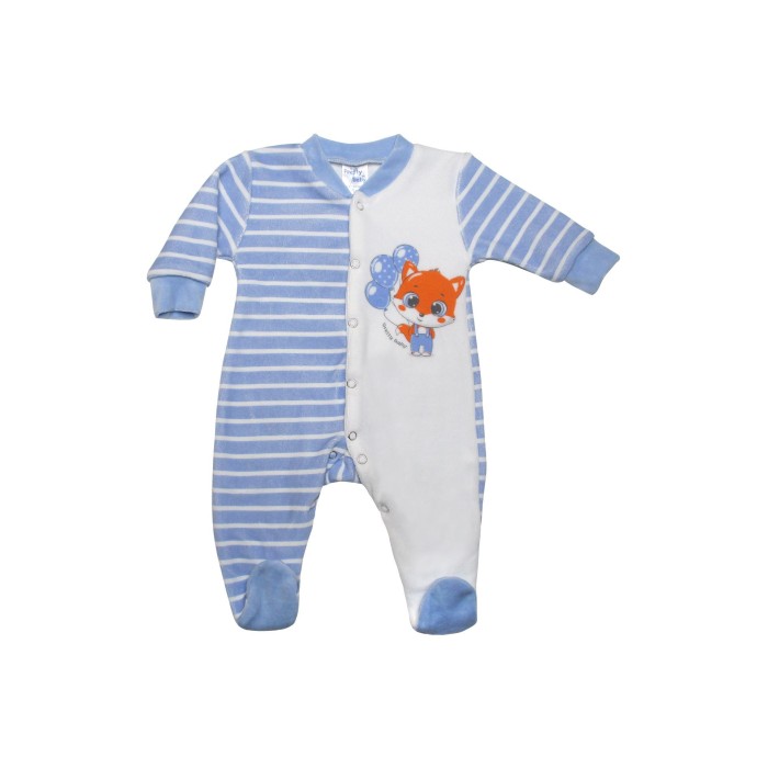 Βρεφικό Φορμάκι Βελουτέ Happy Fox Pretty Baby