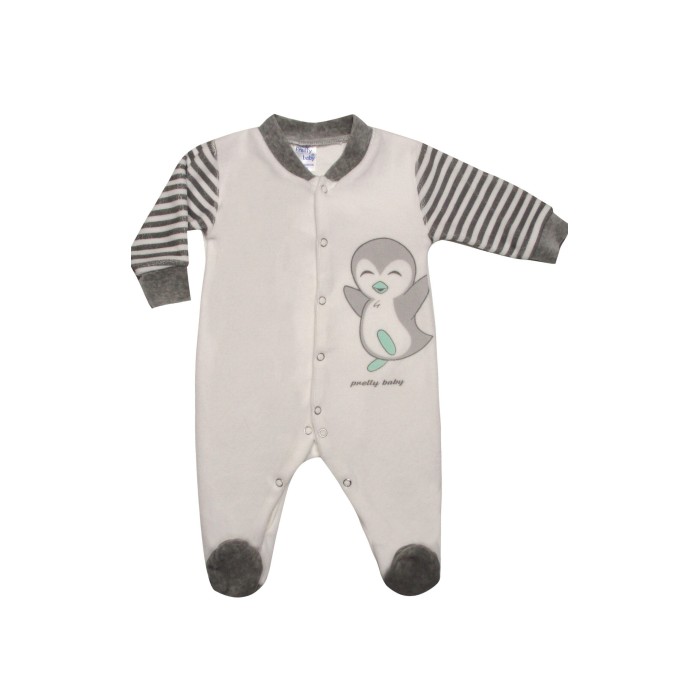 Βρεφικό Φορμάκι Βελουτέ Penguin Pretty Baby
