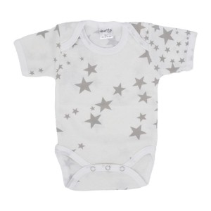 Βρεφικό Κοντομάνικο Κορμάκι Με Αστέρια Γκρι Ninetta Bebe Βρεφικό Κοντομάνικο Κορμάκι Με Αστέρια Γκρι Ninetta Bebe