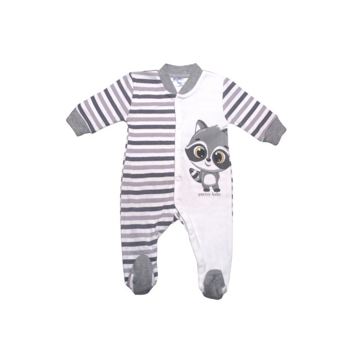 Βρεφικό Βαμβακερό Φορμάκι Αλεπουδάκι Χειμερινό Pretty Baby