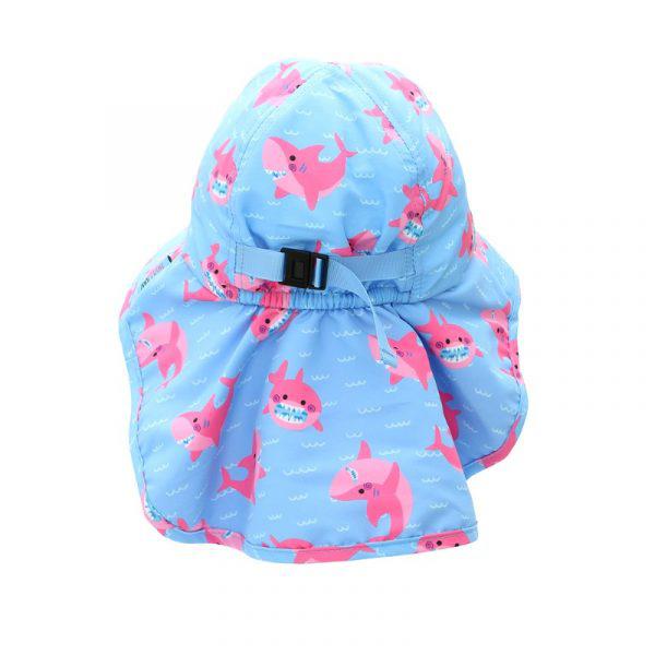 Cape Sunhat UPF50 Ροζ Καρχαρίας Zoocchini Cape Sunhat UPF50 Ροζ Καρχαρίας Zoocchini