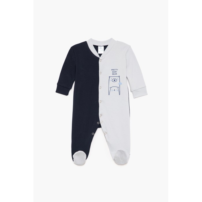 Φορμάκι Χειμερινό Μακρύ Μανίκι Bear Βαμβακερό 100% Pretty Baby