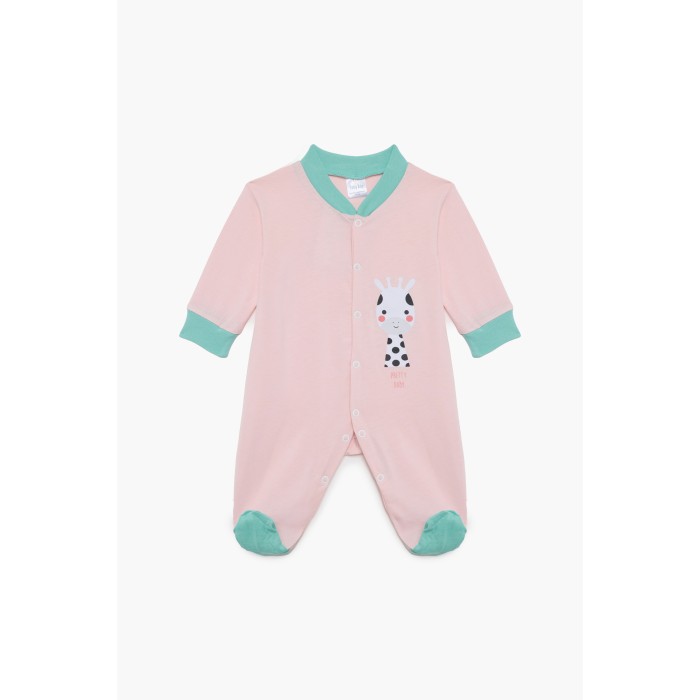 Φορμάκι Χειμερινό Μακρύ Μανίκι Giraffe Βαμβακερό 100% Pretty Baby