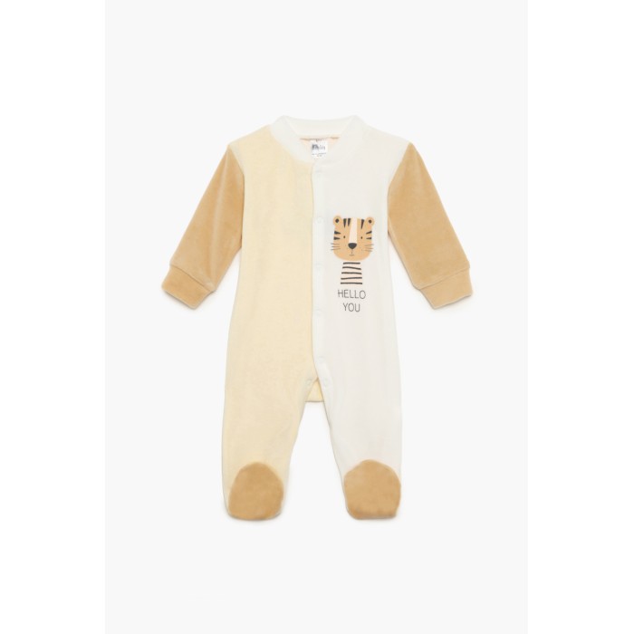 Φορμάκι Χειμερινό Βελούδο Μακρύ Μανίκι Hello You Pretty Baby