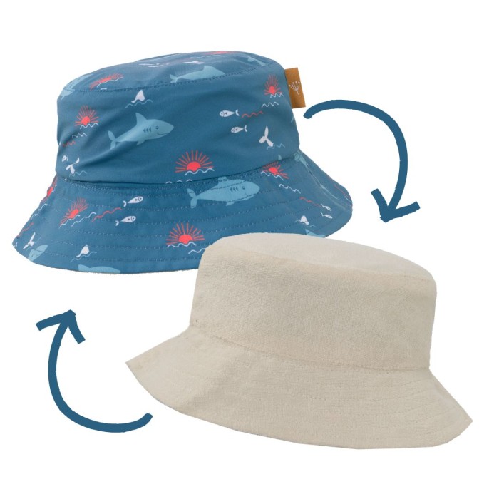 Fresk: Καπέλο Bucket Διπλής Όψης Με UVA-UVB Προστασία Shark