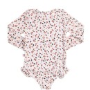 Swim Essentials Ολόσωμο μαγιό με μακριά μανίκια "Offwhite Kahki Leopard"