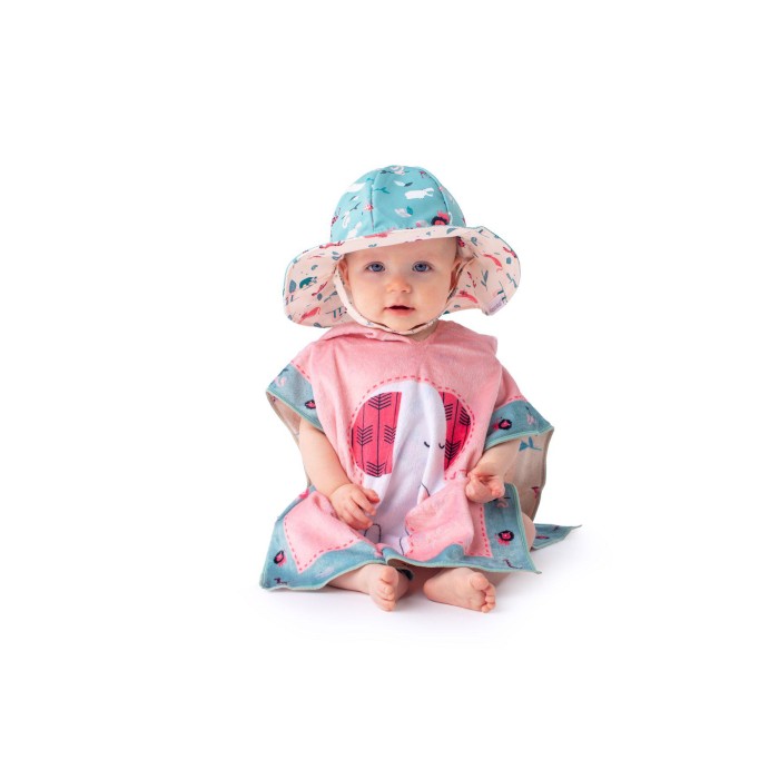 Καπέλο Διπλής Όψης UPF 50+ Zωολογικός Kήπος Ροζ FlapJackKids Καπέλο Διπλής Όψης UPF 50+ Zωολογικός Kήπος Ροζ FlapJackKids