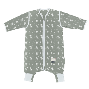 Nuvita Χειμερινός Yπνόσακος Mε Μανίκια Και Πτυσσόμενη Αντιολισθητική Kάλτσα 2.5 tog 90200 Dreams Sage Green