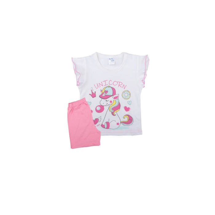 Πυτζαμάκι Καλοκαιρινό Μικρός Μονόκερος Pretty Baby