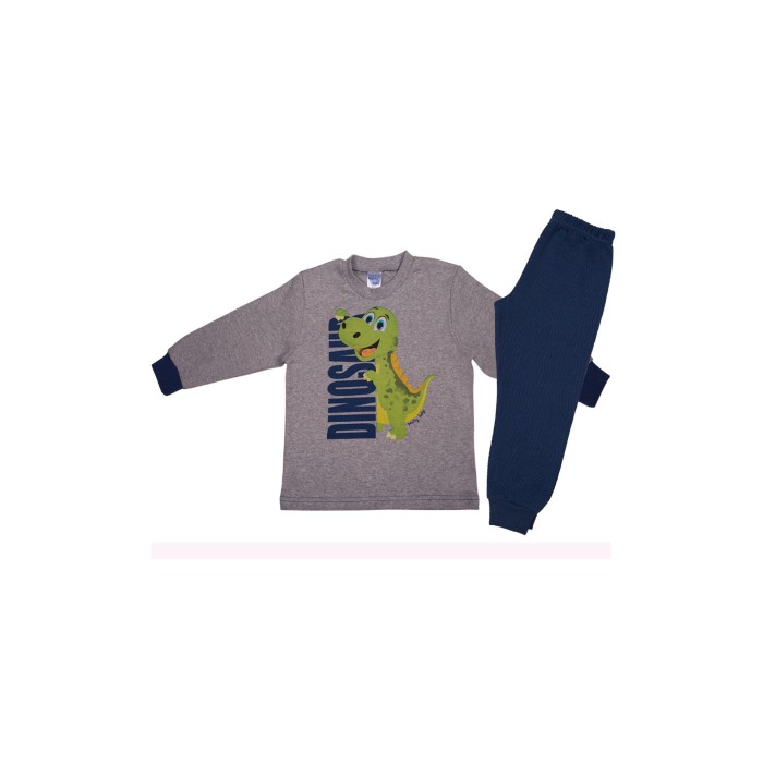 Πυτζαμάκι Βαμβακερό Dinosaur Χειμερινό Pretty Baby