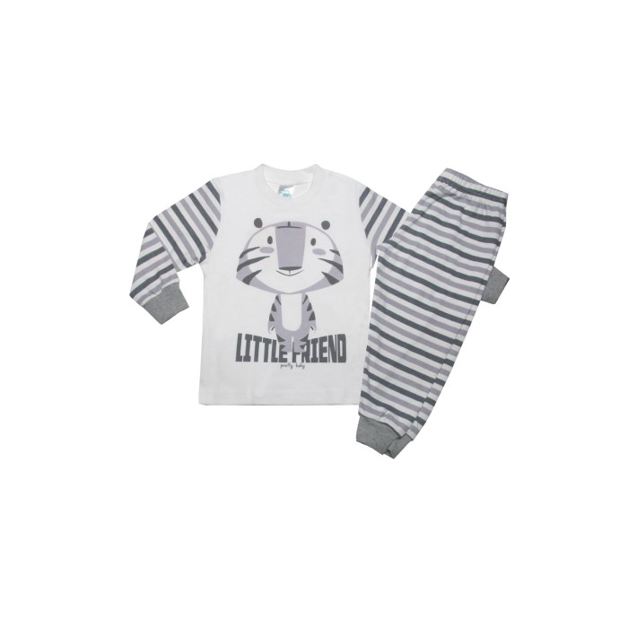 Πυτζαμάκι Βαμβακερό Little Friend Χειμερινό Pretty Baby