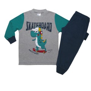 Πυτζαμάκι Βαμβακερό SkateBoard Χειμερινό Pretty Baby