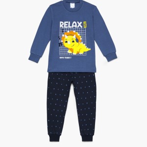 Pretty Baby  Bαμβακερή Πυζάμα Χειμερινή Με Τύπωμα Relax