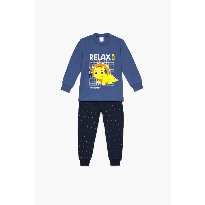 Pretty Baby  Bαμβακερή Πυζάμα Χειμερινή Με Τύπωμα Relax