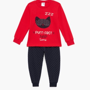 Pretty Baby Παιδική Πιτζάμα Χειμωνιάτικη Βαμβακερή Nap Time