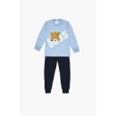 Pretty Baby Πυζάμα Βρεφική Χειμερινή Με Τύπωμα Boss Bαμβακερή 100%