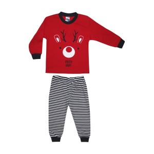 Πυτζαμάκι Βαμβακερό Τάρανδος Pretty Baby Πυτζαμάκι Βαμβακερό Τάρανδος Pretty Baby