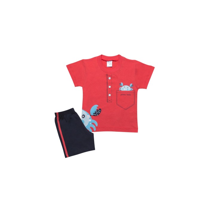 Πυτζαμάκι Καλοκαιρινό Κάβουρας Pretty Baby