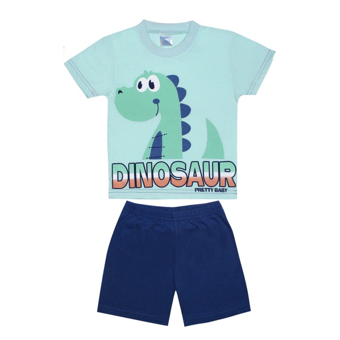 Πυτζαμάκι Καλοκαιρινό Dinosaur Pretty Baby