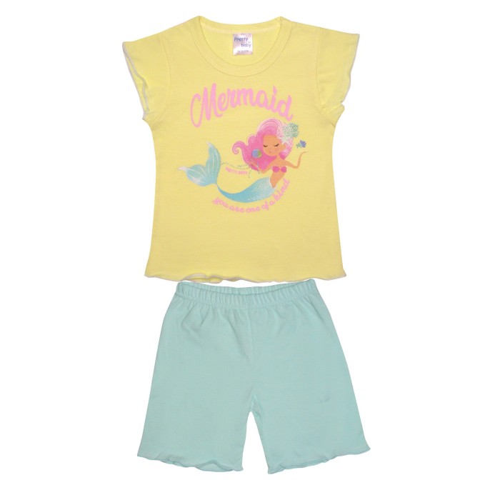 Πυτζαμάκι Καλοκαιρινό Mermaid Pretty Baby