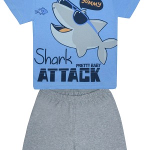 Πυτζαμάκι Καλοκαιρινό Shark Pretty Baby