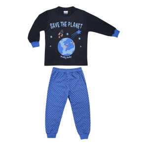 Πυτζαμάκι Βαμβακερό Save The Planet Χειμερινό Pretty Baby Πυτζαμάκι Βαμβακερό Save The Planet Χειμερινό Pretty Baby