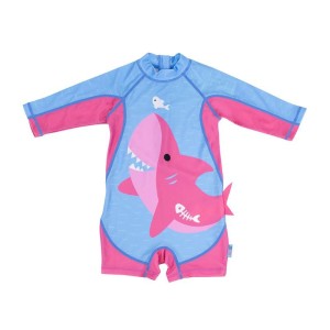 Surf Suit UPF50 Ροζ Καρχαρίας Zoocchini