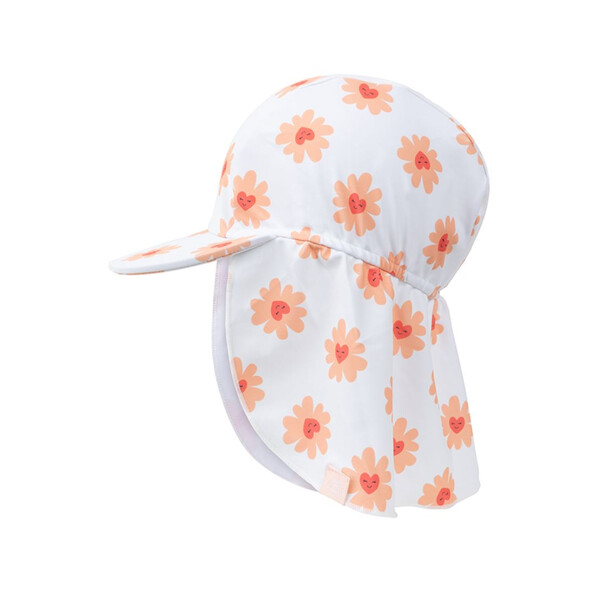 Swim Essentials Καπέλο Τύπου Λεγεωνάριου Με Προστασία UPF50+ "Flower Hearts"