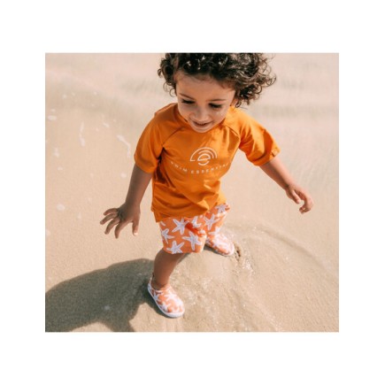 Swim Essentials Κοντομάνικη Μπλούζα Με UV Προστασία Sea Star Brown