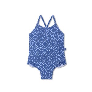 Swim Essentials Ολόσωμο Μαγιό Με Προστασία UPF50+ Blue Leopard