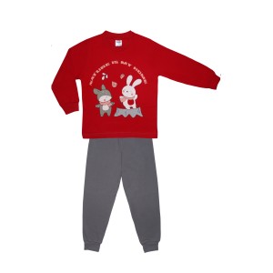 Βαμβακερή Πυζάμα Χειμερινή Με Τύπωμα My Home Pretty Baby Βαμβακερή Πυζάμα Χειμερινή Με Τύπωμα My Home Pretty Baby