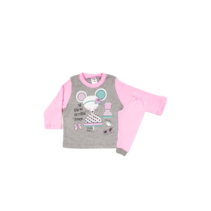 Βαμβακερή Πυζάμα Χειμερινή Με Τύπωμα Needful Things Pretty Baby