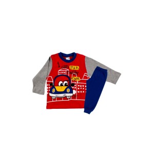 Βαμβακερή Πυζάμα Χειμερινή Με Τύπωμα Run Fast Pretty Baby Βαμβακερή Πυζάμα Χειμερινή Με Τύπωμα Run Fast Pretty Baby