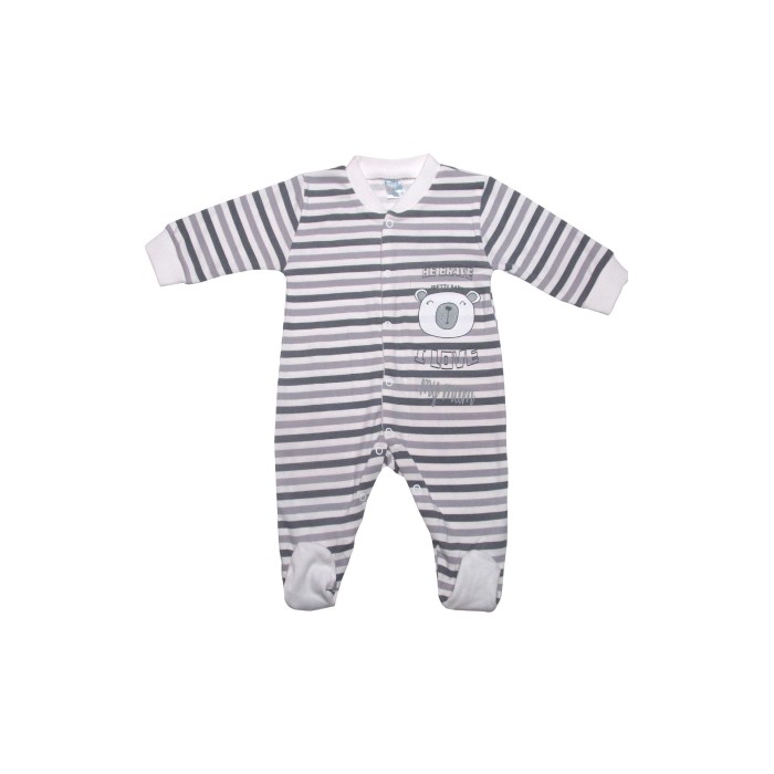 Βρεφικό Φορμάκι Βαμβακερό I Love My Mum Χειμερινό Pretty Baby