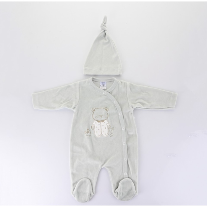 Βρεφικό Φορμάκι Βελουτέ Μέντα Bebelinna