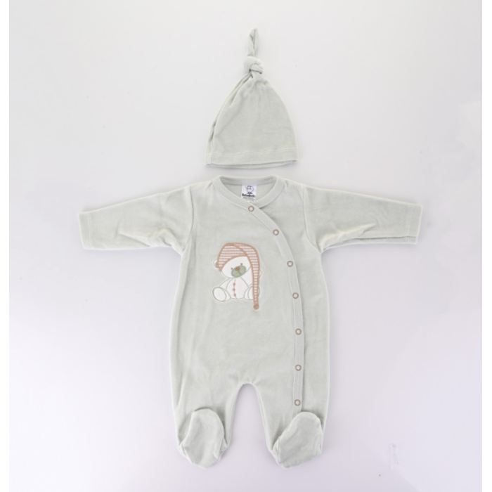 Βρεφικό Φορμάκι Βελουτέ Μέντα Bebelinna