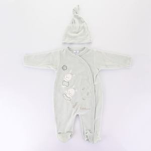 Βρεφικό Φορμάκι Βελουτέ Mint Bebelinna Βρεφικό Φορμάκι Βελουτέ Mint Bebelinna