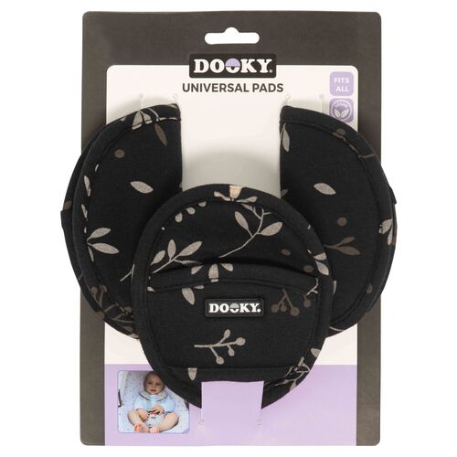 Dooky Μαξιλαράκια ζώνης Romantic Leaves Μαύρο