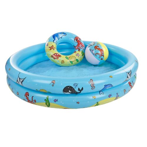 Swim Essentials: Σετ Φουσκωτή Πισίνα 120cm Με Σωσίβιο και Μπάλα Swim Essentials: Σετ Φουσκωτή Πισίνα 120cm Με Σωσίβιο και Μπάλα
