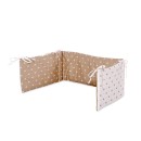 Προστατευτική Πάντα Κούνιας Κορώνες Latte Lorelli