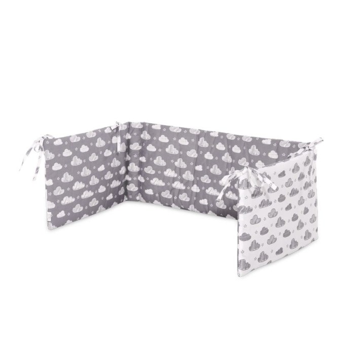 Προστατευτική Πάντα Κούνιας Clouds Grey Lorelli
