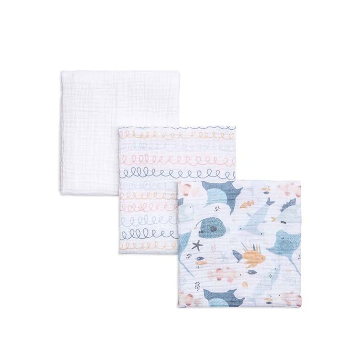 Μουσελίνες 3τμχ FUNNA BABY Atlantico 75x110 Μουσελίνες 3τμχ FUNNA BABY Atlantico 75x110