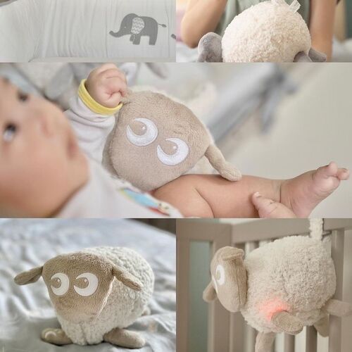 Deluxe Ewan Το Προβατάκι Μπεζ : Βοήθημα Ύπνου Με Αισθητήρα Κλάματος Και Φως