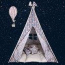 BabyBliss: Μεγάλη υφασμάτινη σκηνή με παχύ στρώμα και 2 μαξιλαράκια "Chase Your Dreams In A Balloon" BabyBliss: Μεγάλη υφασμάτινη σκηνή με παχύ στρώμα και 2 μαξιλαράκια "Chase Your Dreams In A Balloon"