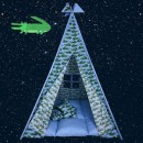 BabyBliss: Μεγάλη υφασμάτινη σκηνή με παχύ στρώμα και 2 μαξιλαράκια "In A While Crocodile" BabyBliss: Μεγάλη υφασμάτινη σκηνή με παχύ στρώμα και 2 μαξιλαράκια "In A While Crocodile"