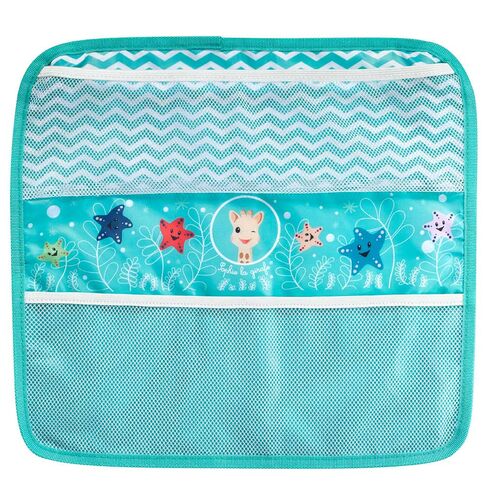 Σόφι καμηλοπάρδαλη Χαλάκι για να γονατίζει η μαμά στο μπάνιο με θήκη για τα παιχνίδια που βεντουζώνει