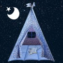 BabyBliss: Μεγάλη υφασμάτινη σκηνή με παχύ στρώμα και 2 μαξιλαράκια "Fly Me To The Moon" BabyBliss: Μεγάλη υφασμάτινη σκηνή με παχύ στρώμα και 2 μαξιλαράκια "Fly Me To The Moon"