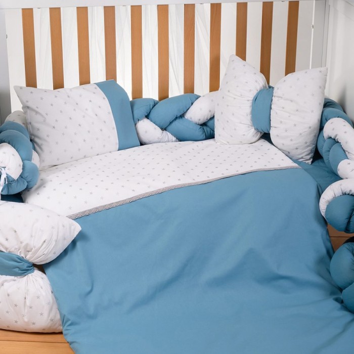 Abo Σετ προίκας 9 τμχ 70*140 Sky Blue