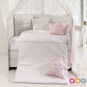 Abo Σετ προίκας 9τμχ 70*140 Queens Crown